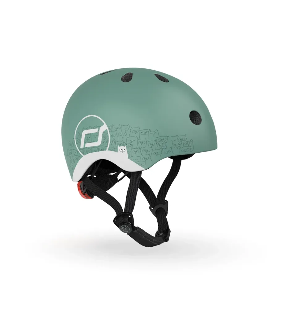 [181206-96497] Scoot and Ride Helmet Reflective Bebek Kaskı XXS-S (Yeşil)