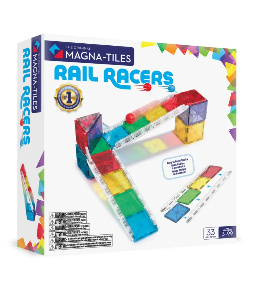 [251033RR] Magna Tiles - Rail Racers Manyetik Bloklar 33 Parça
