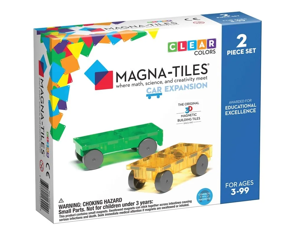 [16022] Magna Tiles - Arabalar Expansion Set Manyetik Bloklar 2 Parça