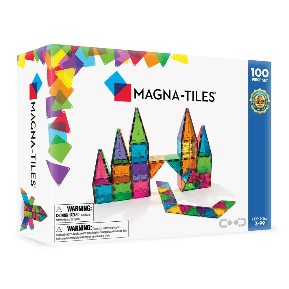 [04300] Magna Tiles - Clear Color Manyetik Bloklar 100 Parça