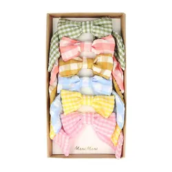[225972] Meri Meri - Gingham Hair Bows - Pötikareli Saç Aksesuarı