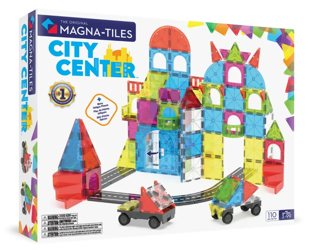 [251110CC] Magna Tiles - City Center Manyetik Bloklar 110 Parça