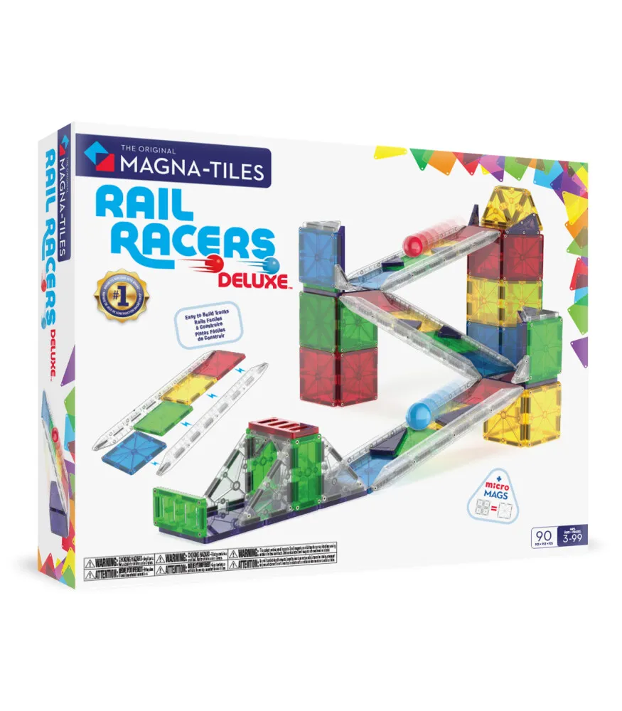 [251090RR] Magna Tiles - Rail Racers Deluxe Manyetik Bloklar 90 Parça