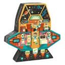 Djeco - Dekoratif Puzzle 54 Parça - Space Station