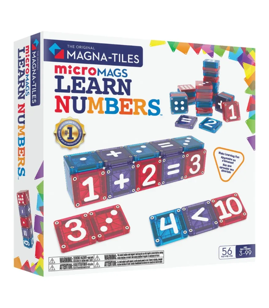 [254055LN] Magna Tiles - Learn Numbers Manyetik Bloklar - 56 Parça