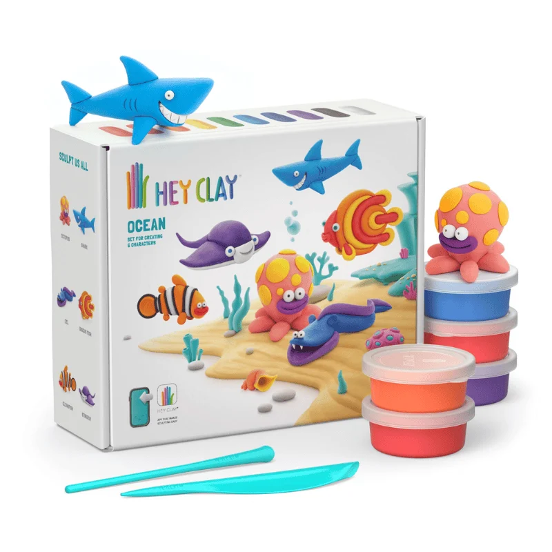 [HC-15014] Hey Clay - Yaratıcı Kil Seti (Ocean Animals)