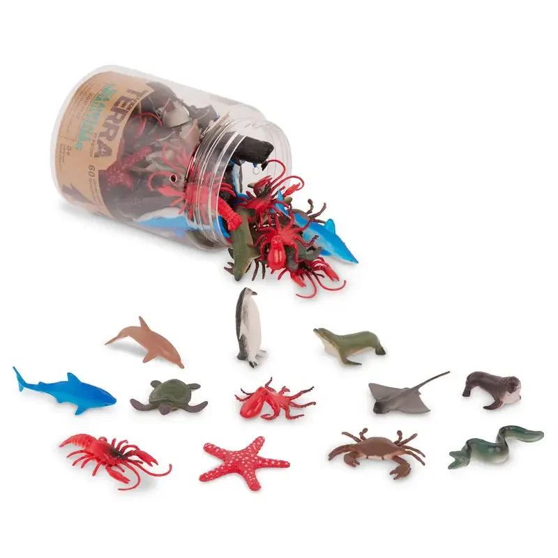 [AN2871Z] Terra - 60 Pieces Small Playset In Tube - Sea Creatures
