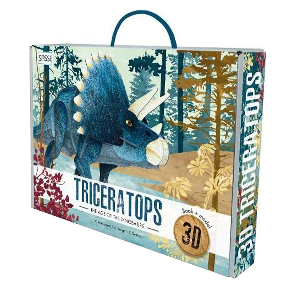 [21056003] 3D Triceratops - Book And 3D Model