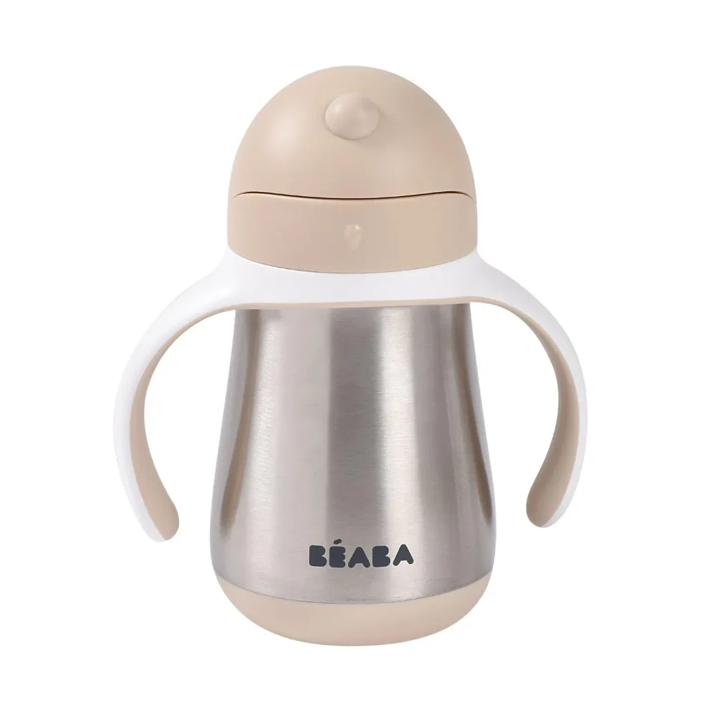 [913633] Béaba 250 ml Stainless Steel Straw Bottle