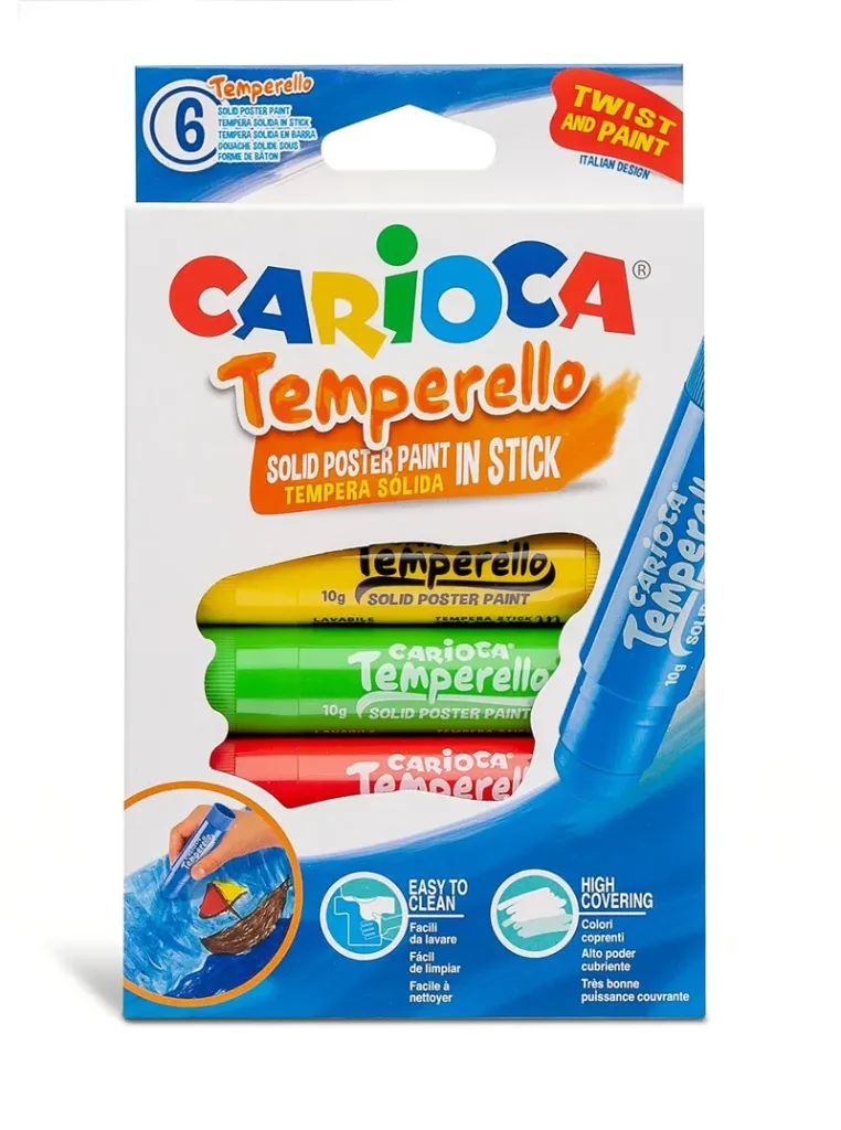 [42739] Carioca Temperello Stick Poster Boyama Kalemi 6'lı
